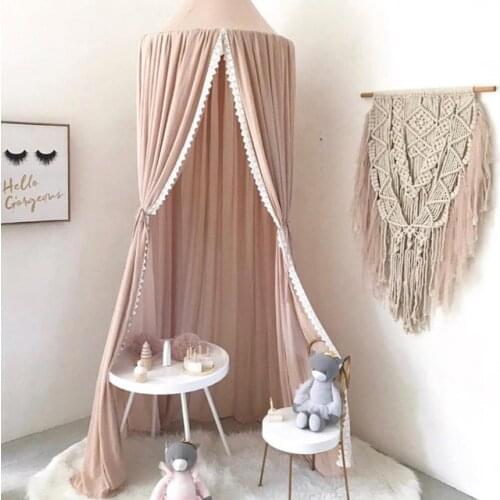 INS Fashion Kids Mosquito Net Chiffon Soft Hanging Dome Bed Bedcover Baby Room Canopy Mosquito Net Curtain Bedding Tent