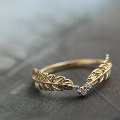 Goldtone Winged CZ Heart Feather Ring, Angel Wing Ring for Women Girl,USA SIZE 5-9 | Guardian angel | Men’s ring Bridal Wedding