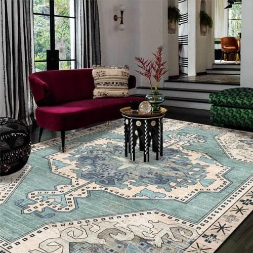 Classical European-Style Rug Sun Dance-Colored Geometric Persian-Style Carpet Living Room Bedroom Bed Blanket Kitchen Floor Mat
