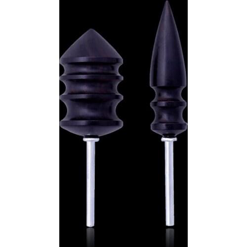 MIUSIE Leather Slicker Tool Electric Polishing Grind Slicker Flat/Pointed Head Sandalwood Craft DIY Tools Tip Burnisher