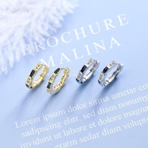 925 Sterling Silver Korean Style Earrings Zircon Round Earrings Literary Small Earrings Fashion Jewelry Gifts For Women