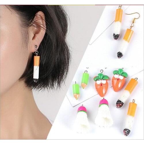 2018 new cigarette jewelry earrings diy handmade pendant earrings