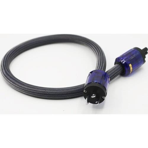 One Piece High Quality Pure copper US Power Cord Cable, Audiophile ,Power Cord Cable, Schuko Plug With Figure 8 IEC C7 AC Cord