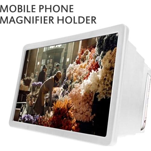 Durable Mobile Phone 3D Screen Video Magnifier Folding Curved Enlarged HD Movie Amplifying Projector Stand Bracket With Speaker