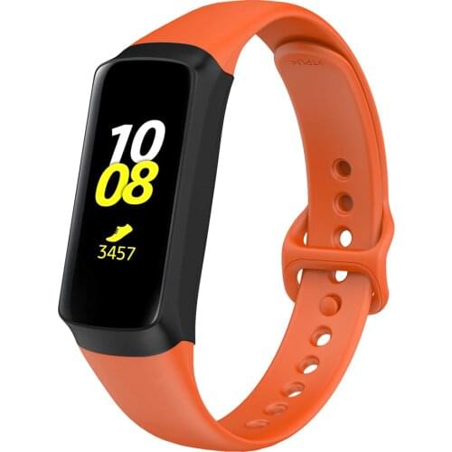 Organic Silicone Watchband Strap for Samsung Galaxy Fit SM-R370 Replacement Watch Bracelet Strap Wristband for Galaxy Fit SMR370