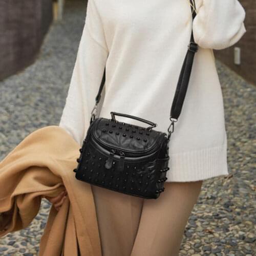 2021 Luxury Women Leather Bag Sheepskin Messenger Bags Handbags Famous Brands Designer Female Handbag Shoulder Bag Sac