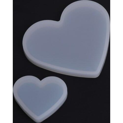 Silicone Mold Heart Shape Epoxy Resin DIY Jewelry Making Crafts Cake Decorations Dried Flower Resin Decorative DIY Hand Crafts