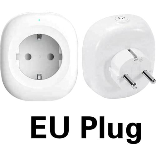 WiFi Smart Socket EU Plug 220V 10A Time Switch Remote Control Smart Socket Google Assistant TY-EU-6S Smart Socket