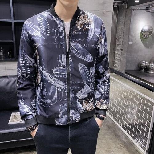 Styles Printing Fashion Casual Coat Overcoat For Male Clothing 2020 Brand Mens Bomber Jacket Thin Men Baseball Jackets