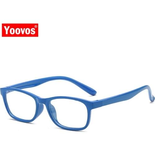 Yoovos 2021 Glasses Frame Child Retro Eyeglasses Frames Student Luxury Eyewear Blue Light Glasses Suqare Okulary Gafas De Mujer