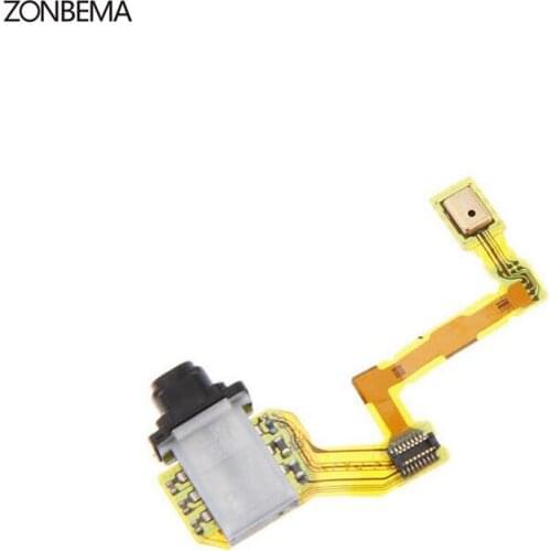 ZONBEMA 50pcs/lot Ear Earphone Headphone Jack Audio Flex Cable For Sony Xperia Z5 E6653 E6603 Repair Parts