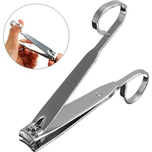 1PC Nail Beauty Manicure Tools High Quality Flat and Bend Nail Clippers With Handle Sharp Pedicure Large and Small Size Scissors