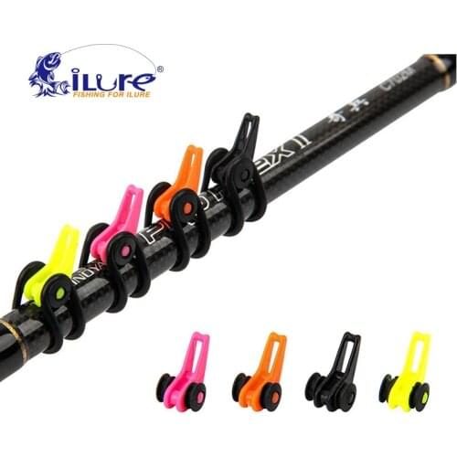 ILure 10 pcs/bag Plastic Fishing Hook Secure Keeper Holder Lure Jig Hooks Safe Keeping For Fishing Rod Tool Accessories Pesca