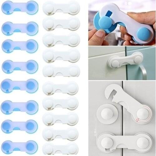 12/20pcs Multifunctional Child Safety Protection Lock Cabinet Wardrobe Refrigerator Door Safety Buckle Drawer Wardrobe Lock