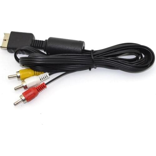 50PCS For Playstation 2 3 for PS3 PS2 AV Component Cable Game HDTV Audio Video RCA AV Cable