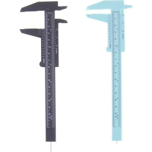 6 Inch 150mm Plastic Ruler Sliding Gauge Vernier Caliper Jewelry Measuring