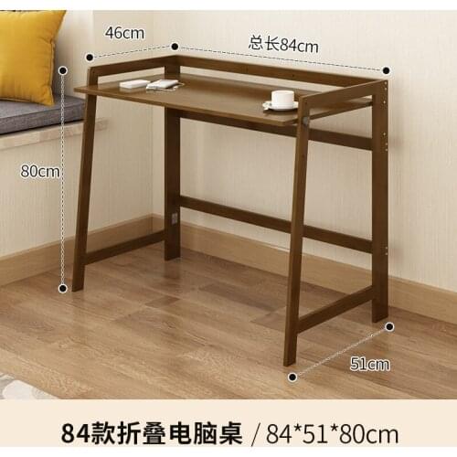 80x51x80cm Desktop Foldable Computer Desk Home Table Modern Minimalist Bamboo Furniture Student Writing Desk Convenient Easy Use
