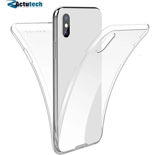 360 Full Body Case for iPhone 12 Mini 11 Pro Max 8 7 6 Plus 5 Double Side TPU+TPU Transparent Coque for iPhone X XR XS Max Cover