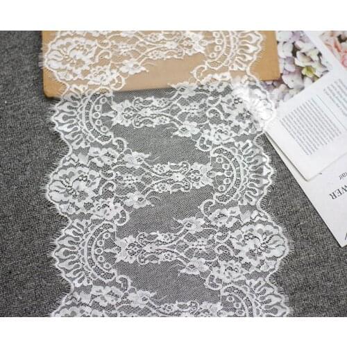 Net Yarn Eyelashes Lace Trim Clothing Material DIY Wedding Veil Skirt Lengthen Lace Accessories