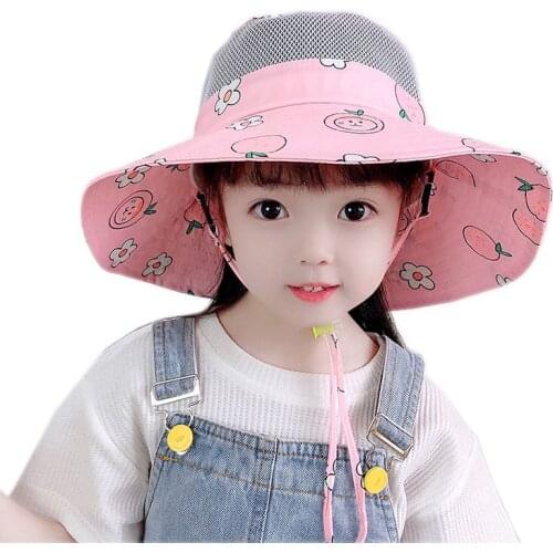 Baby Cap Bucket Hat for Children Cap for Boy Baby Girl Fruit Fisherman Hat Top Hats Child Sun Hats Kids Beach Caps 2-8 Years