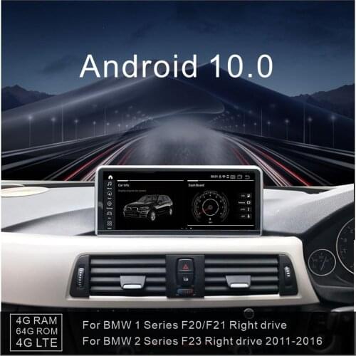 IPS 4G+64G Android 10.0 player 4G for BMW 1 Series F20/F21/2 Series F23 Cabrio(2013-2016) Left/Right driving Car GPS player