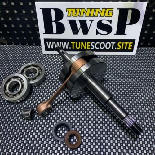 DIO50 Crankshaft 52.6mm +3 Longer Stroke Oil Seals Bearings +2.6mm +1.8mm Racing BWSP Tuning Parts Dio 50