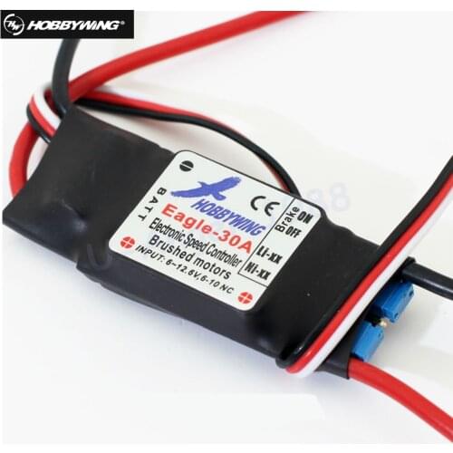 Hobbywing Eagle 30A Brushed ESC W/1A BEC Speed Controller For Brushed Motor For RC Airplane