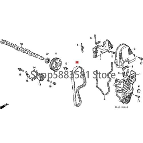 Car timing belt engine belt timing belt generator belt air conditioning belt Hon dac ivi c compressor control belt