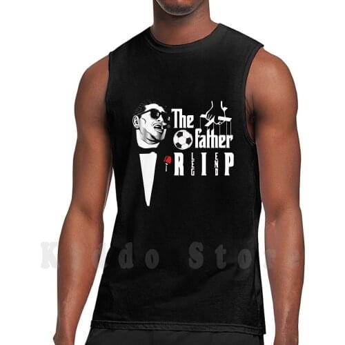 Rip Legend Maradona 1960-2020-Ad10s Diego Armando Maradona Rest In Peace Tank Tops Vest 100% Cotton Diego