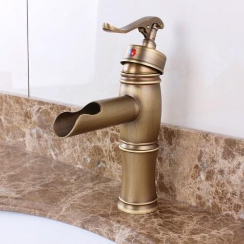 Copper European Antique Faucet Single Vanity Basin Wash Crowd Pots Cold Vintage Faucet