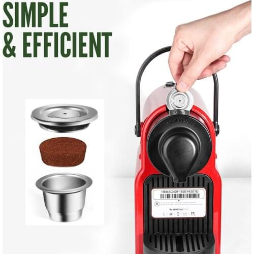 Nespresso Reusable Coffee Capsule Stainless Steel Refillable Filters Espresso Cup Fit for Maker Machine coffee filter