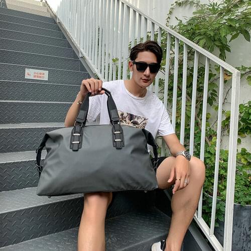 Mens business light and simple travel bag handbag bag mens short-distance large-capacity waterproof fitness bag dfg56