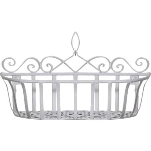 Wall Mounted Flower Holder Hanging Flower Basket Home Living Room Balcony Decoration Creative Display Rack