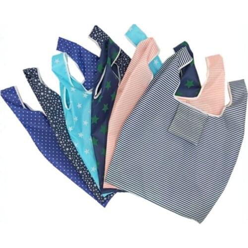 Neutralwear scratch resistant and waterproof portable square environmental protection polyester shopping storage and folding bag