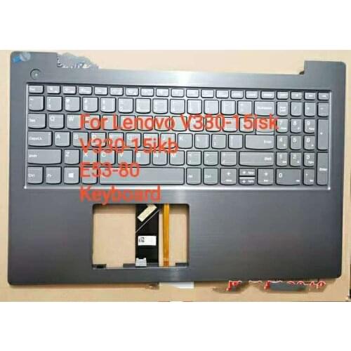Original For Lenovo V130-15 V130-15IKB V330-15 E53-80 Laptop Palmrest Upper Case US Keyboard