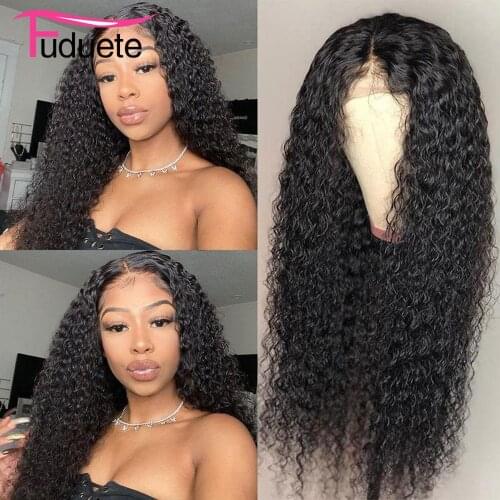Curly Human Hair Wig 180 Density 5x5 Lace Closure Wig Malaysia Hair Wigs For Black Women No Glue Remy Hair Pre Plucked Fuduete