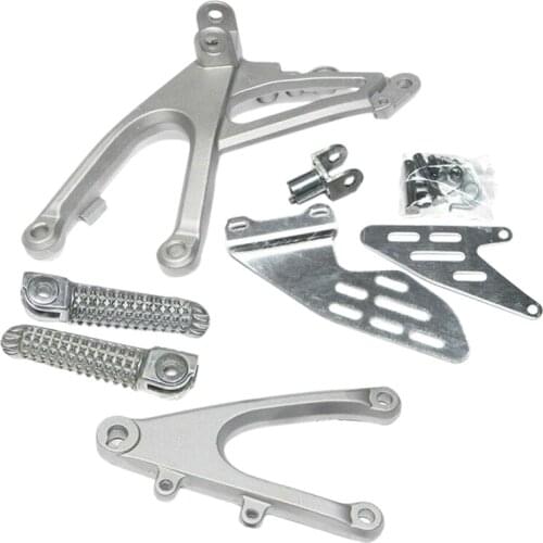 Front Footpegs Foot Pegs Footrest Pedals Bracket Footrest for Yamaha Yzf R1 Yzfr1 R 1 2007-2008 2007 2008 07-08 07 08 Motorcycle