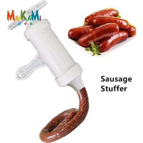 Manual Sausage Meat Fillers Machine for Sausage Meat Stuffer Filler Hand Operated Sausage Machines Food Maker Funnel Nozzle Set