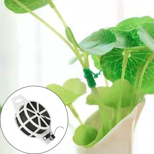 Well Garden Tie Wire 328 Feet Plant Twist Ties Wire With Cutter For Gardening Climbing Plants, Vines, Shrubs And Flowers (Black)