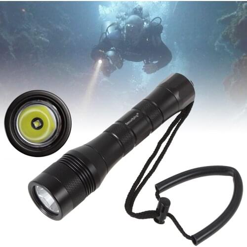 LED Diving Flashlight Wide 120 Degrees Beam Angle Scuba Diving Photography Video Light 1050Lm 150M XM-L2 U4 LED Underwater Torch