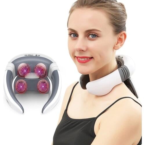 Smart Electric Neck Massager Relief Shoulder And Neck Pain Massager Physiotherapy Health Care 4D Magnetic Therapy Massage