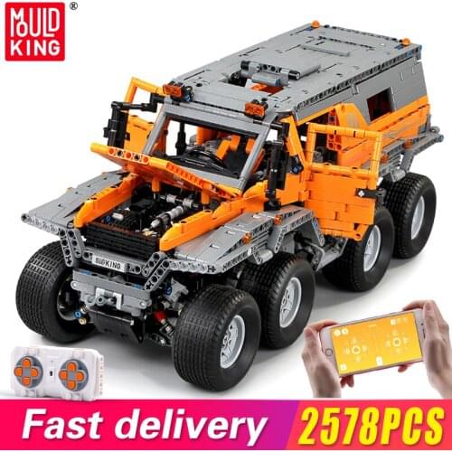 Mould King High-Tech Off-Road Vehicle Rc Truck Model Building Blocks remote control car Bricks Compatible With 23011 Toys Kids