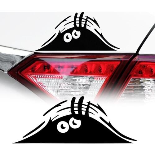 Funny 3D Big Eyes Car Decal Sticker For Opel astra Mokka VW Golf Jetta Tiguan Peugeot 206 207 208 508 Seat Leon lbiza