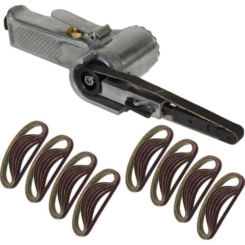 10 X 330mm Air Belt Sander Polishing Machines + 50pcs Belts 60/80/100/120 Grits
