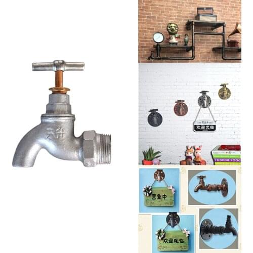 2 Colors Decorative faucet 1/2" and 3/4" Faucet Beautiful Home Decoration Faucet Connect Pipe Fittings Malleable Pipe Fittings