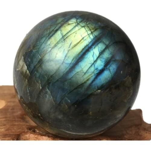 350-400g 6cm Natural polished Labradorite Quartz Crystal Sphere reiki crystals healing provide energy as for gift
