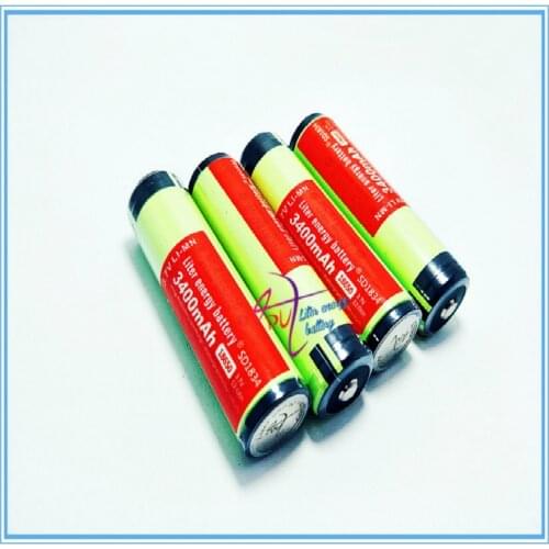 4 PCS/lot New Protected Original 18650 3.7V 3400MAH NCR18650B with PCB Li-ion rechargeable battery for tablet pc 7-9 inch