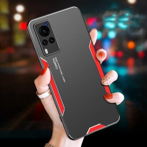 Aluminum Metal Phone Case For Vivo X50 X60 Pro Plus V20 V21 V17 Neo S1 Y12 Y17 Y19 iQOO 7 Z1X Z1 Z3 Neo 3 5 Pro Cover Hard Case