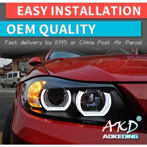 Car Styling for BMW E90 2005-2012 3 Series 318i 320i 325i 330i Head lamp LED Headlight LED Dual Projector Headlights Replacement