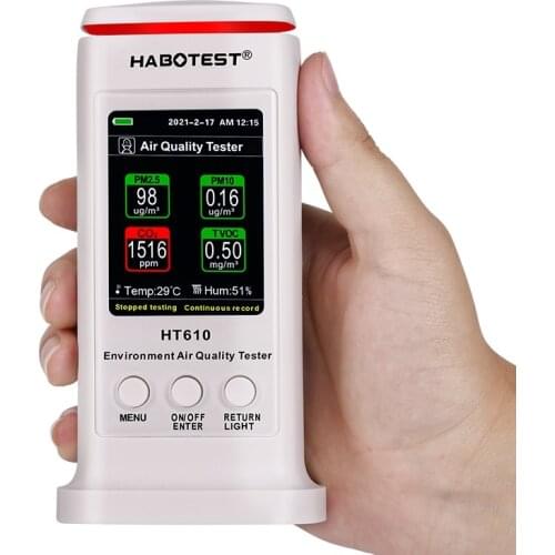 Digital CO2 Meter Gas Detector Sensor Air Quality Monitor Particulate Matter TVOC Carbon Dioxide Analyzer